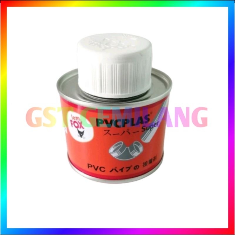 LEM PIPA KALENG PVCPLAS 100 GR LEM FOX