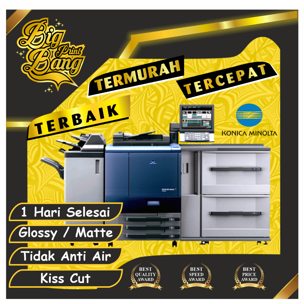 

Print & Cut Sticker Chromo A3+, Cetak Kiss Cut Stiker Label Kromo / Cromo Murah Bagus, Tangerang