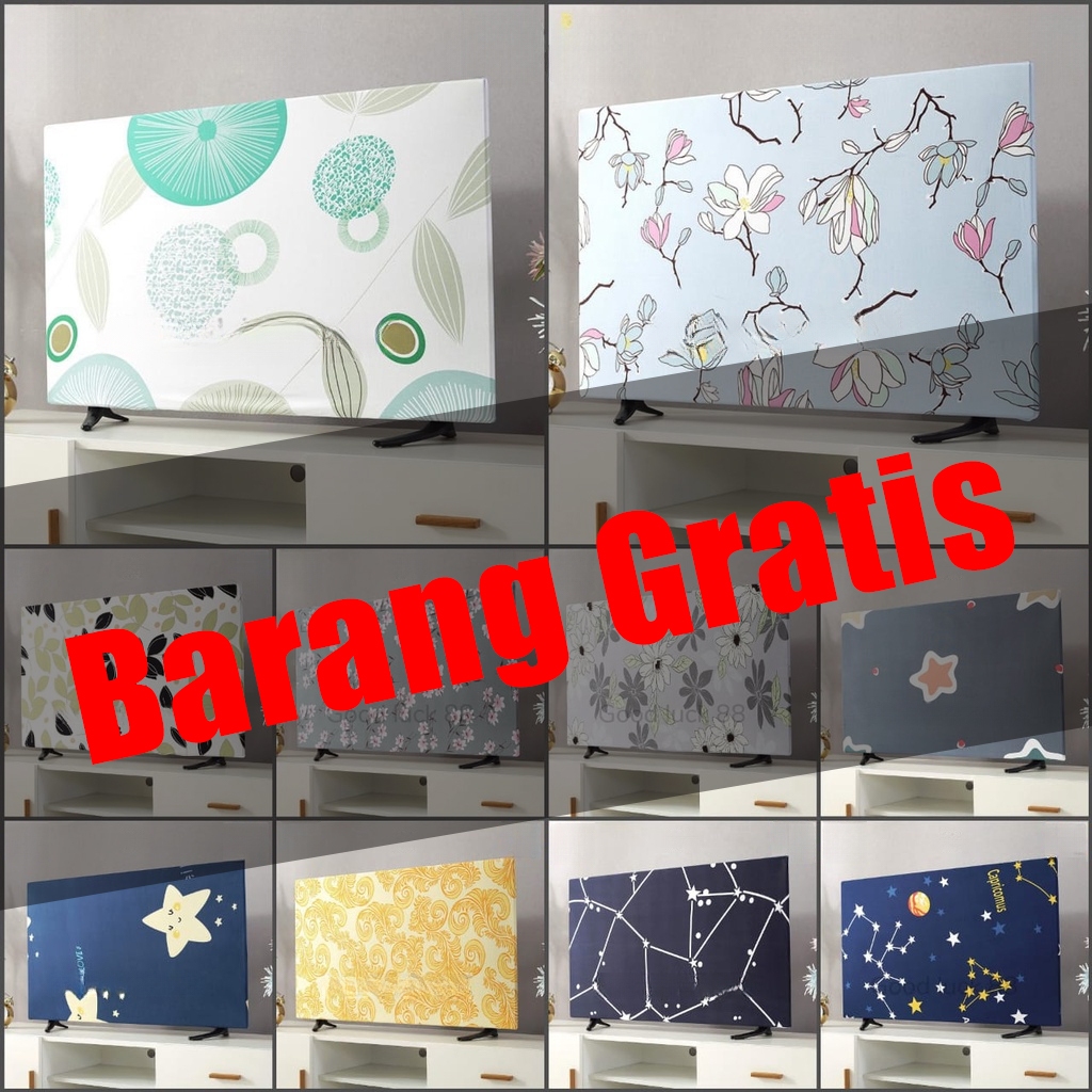 Cover TV Sarung Penutup TV Layar Monitor Elastis Ukuran 43" Terbaru