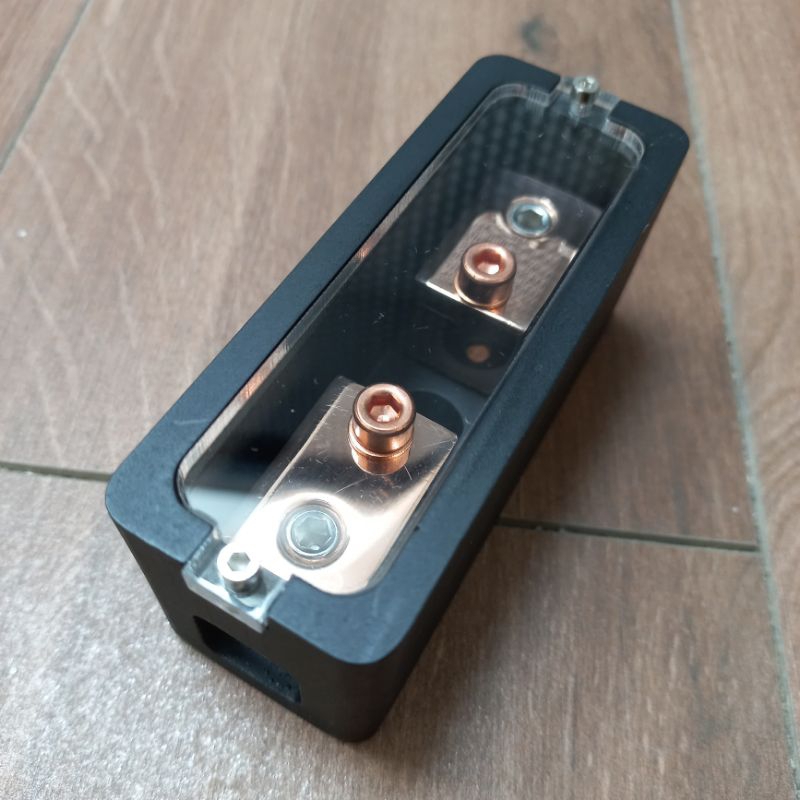 Pure Copper OFC Gold Plated Fuse Block Single Mini ANL + Copper Bolts