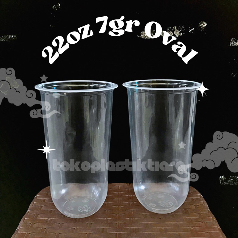 Cup 22oz Oval Merak 7gr (50pcs)