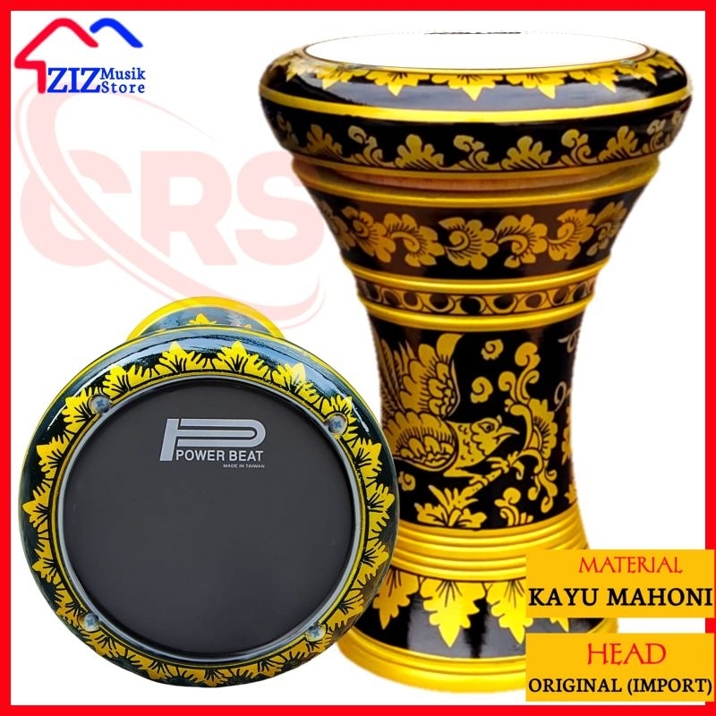 Darbuka Kayu 6 inc 8 Inch Termurah Alat Musik Marawis Hadroh Rebana