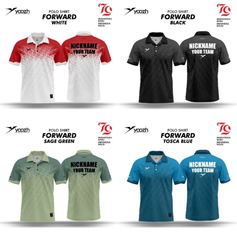 [ ANAK & DEWASA ] BAJU YOOZH FORWARD KAOS BADMINTON KERAH POLO VOLLY GOWES IMPORT BULU TANGKIS PINGP