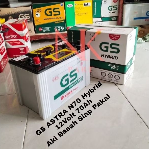 Aki Mobil Isuzu Truk Elf NHR 55, DMax Accu GS Astra N70 Hybrid 70Ah