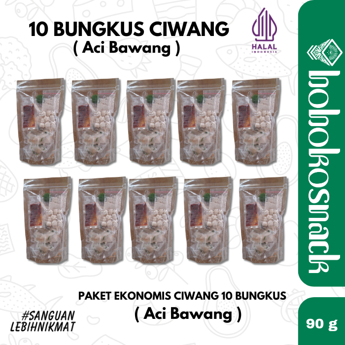 

PAKET CIWANG 10 BUNGKUS BOBOKO SNACK CIRAWANG