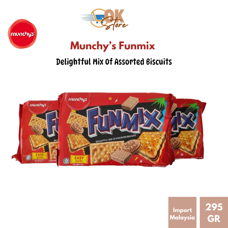 

Munchy's Funmix Delightful Mix Of Assorted Biscuits 295GR isi 10 PCS (Produk Import Malaysia)
