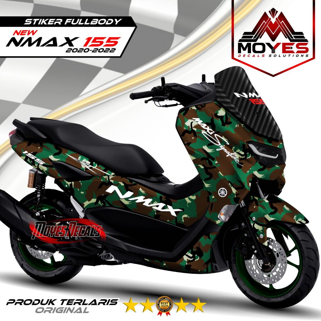 DECAL MOTOR NMAX NEW - STIKER MOTOR NMAX NEW FULL BODY PREMIUM BERKUALITAS - VARIASI MOTOR NMAX 155 
