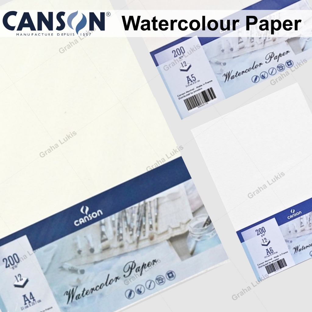 

Canson Watercolor Paper A5 200gsm / Canson Montval A5