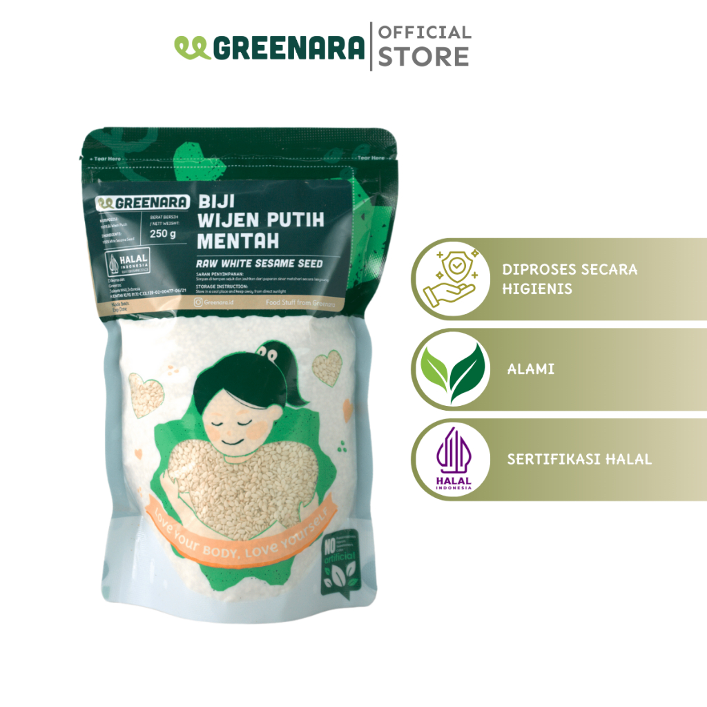 

Greenara - Wijen Putih 250gr / White Sesame Seed