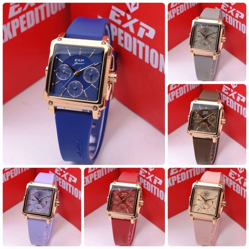 Jam Wanita Expedition E6618 / E 6618 Rubber Analog