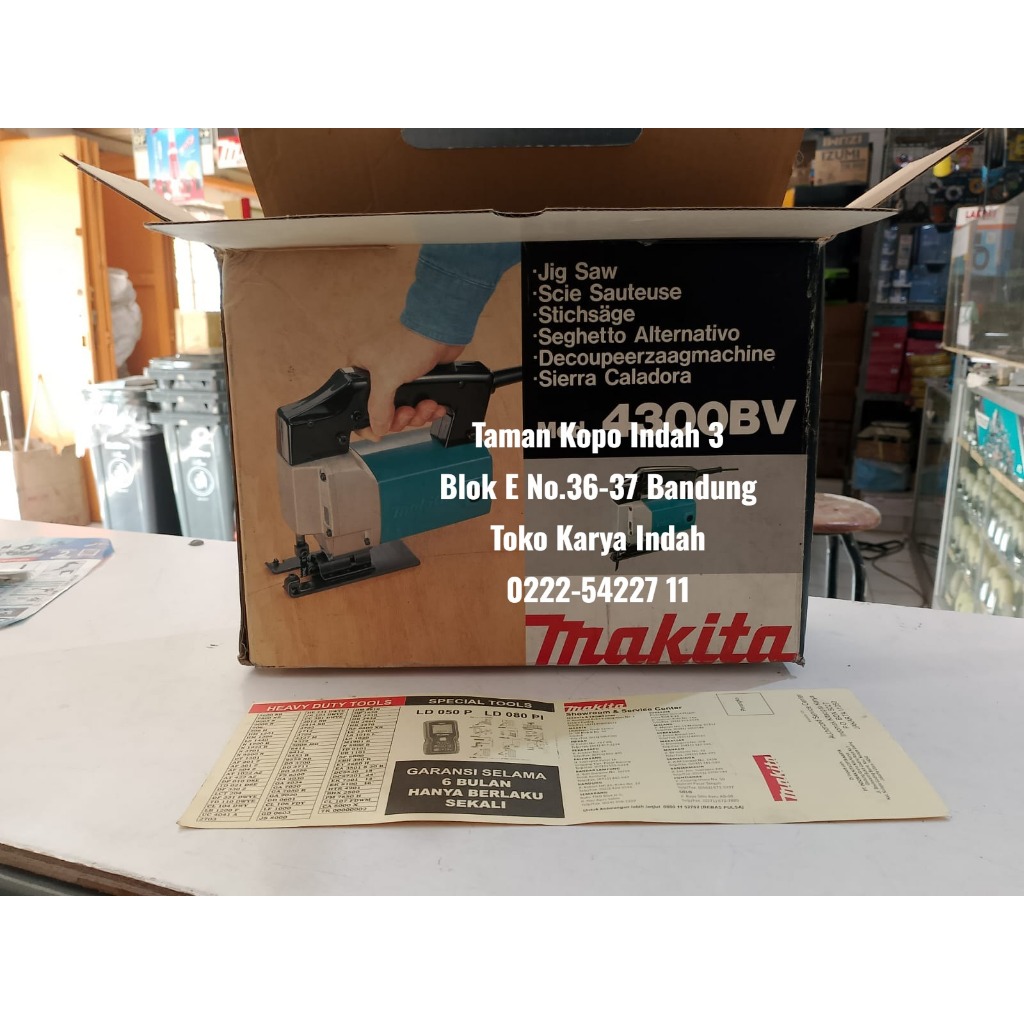 Mesin Jigsaw Makita 4300BV JAPAN 55mm Mesin Jig Saw Kayu Variable Speed