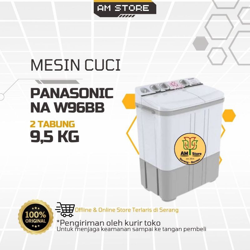 Mesin Cuci 2 Tabung Panasonic NA W96BB