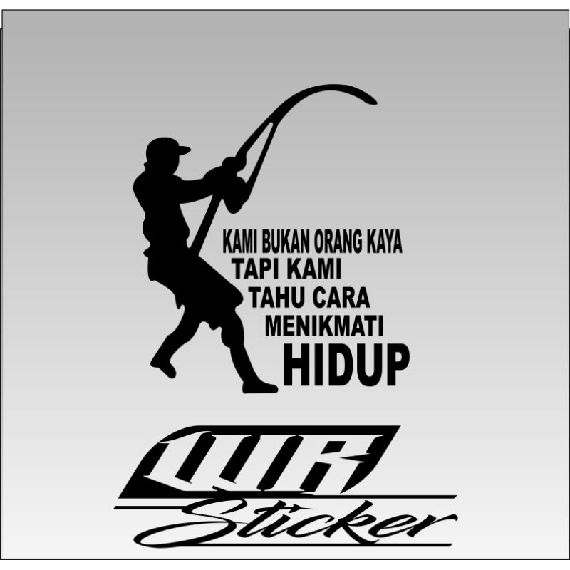 

stiker cutting cocok buat yang hobi mancing