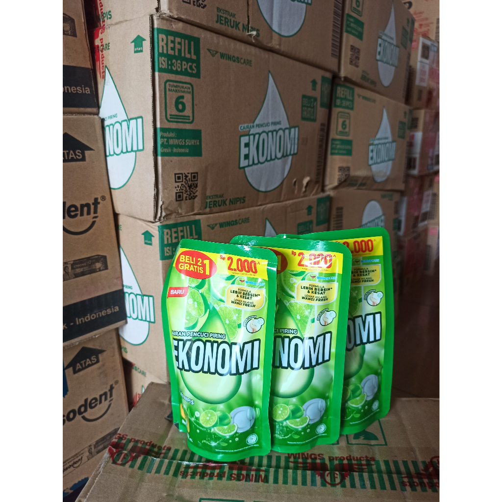 Ekonomi Sabun Cuci Piring **1 Dus isi 36 pc** ukuran 90 ml + 32 ml
