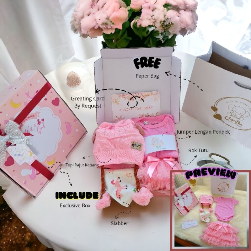 Hampers Baby Girl Newborn Kado Bayi o Bayi Newborn Baby Gift Hampers Baby Girl Premium
