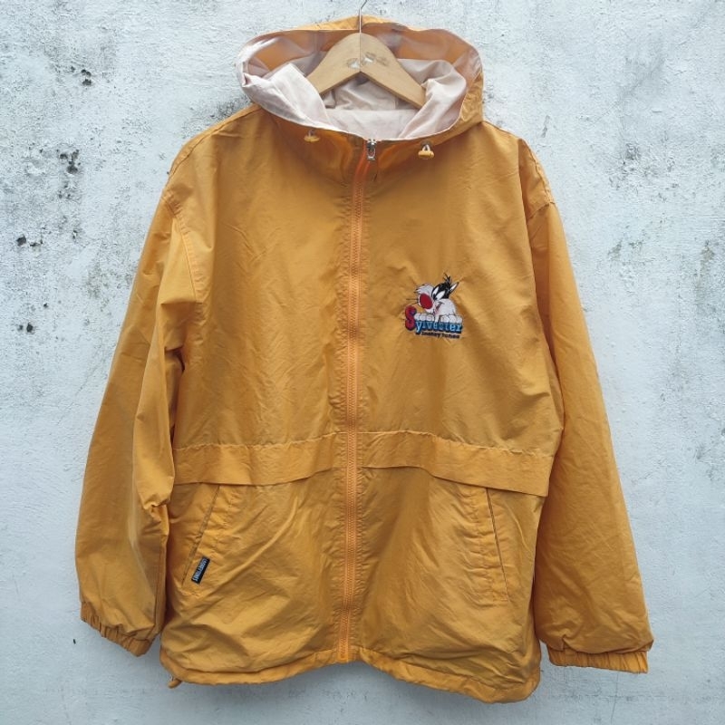 jaket windbreaker vintage looney tunes size XL