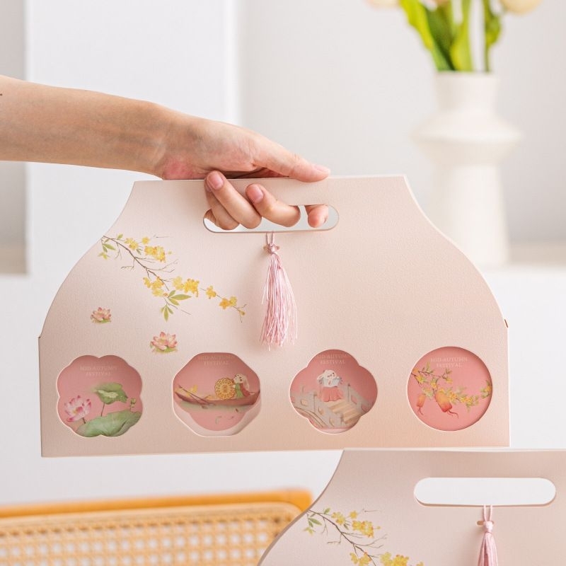 New Mooncake Box Premium Exclusive Box Mooncake sekat 4 Box Kue Bulan 100gr 125gr 150gr Box Mooncake