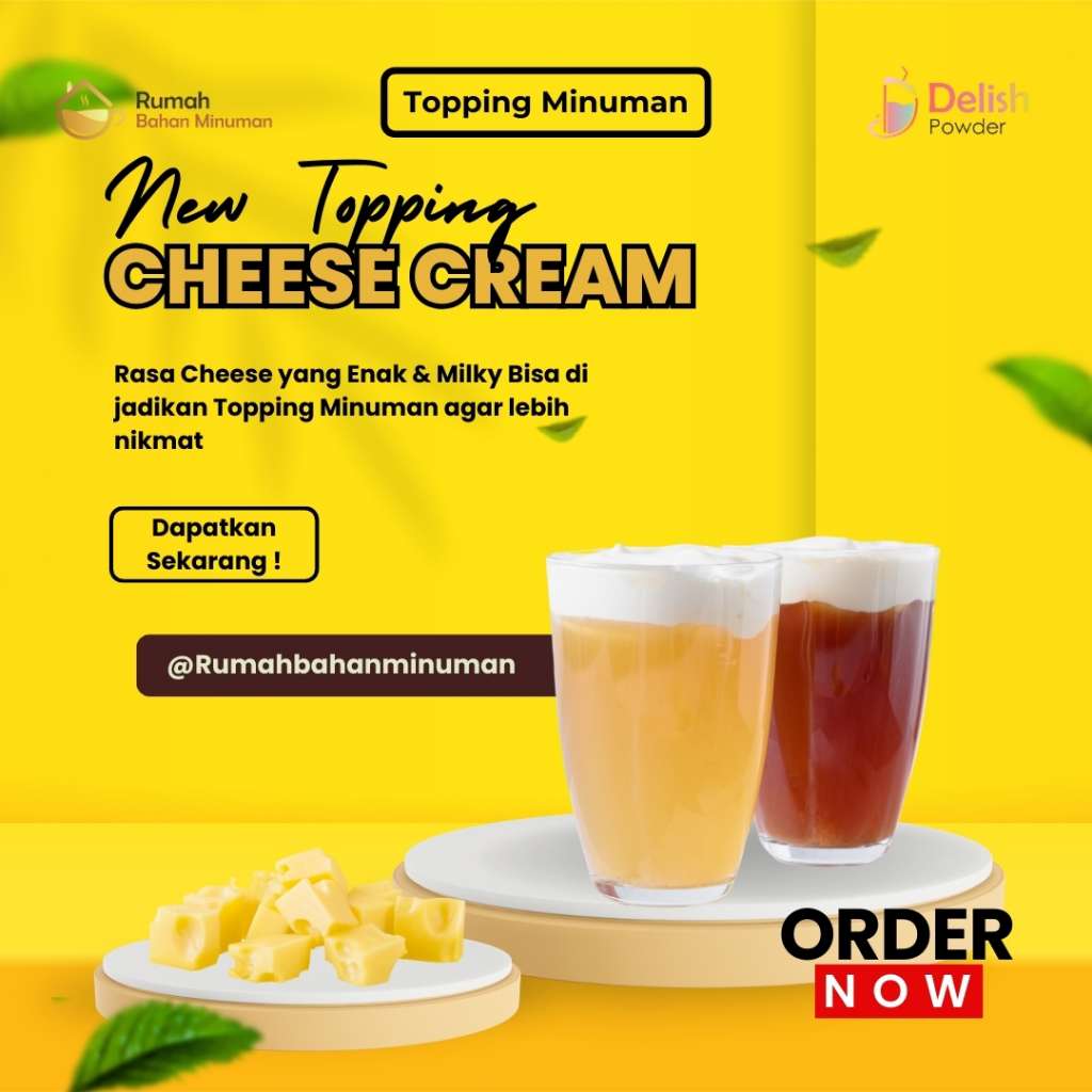 

Topping Bubuk Minuman Kekinian Cheese Cream Foam / Keju Krim Pelengkap Minuman Usaha Minuman