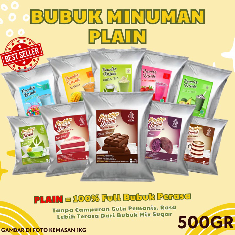 

Bubuk Minuman PLAIN 500gr