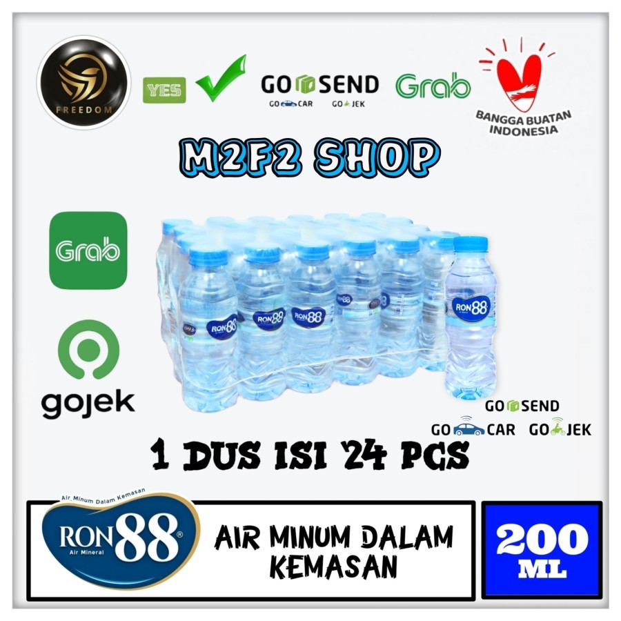 

Air Mineral Ron 88 Elite Baby Mini Botol Pet - 200 ml Kemasan Karton (Khusus Bluebird/Gosend/Grab)