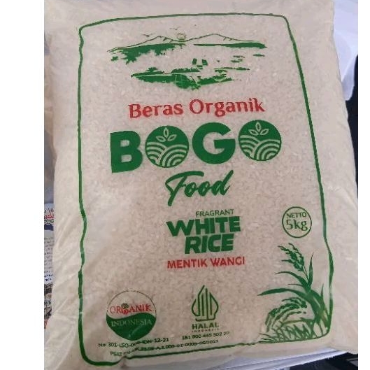 

BERAS ORGANIK BOGO MENTIK WANGI 5kg (diet,mencegah asam urat,darah tinggi,dll)