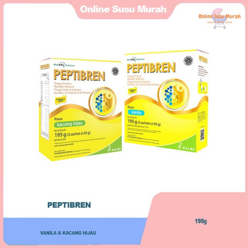 

Peptibren Rasa Kacang Hijau 195gr