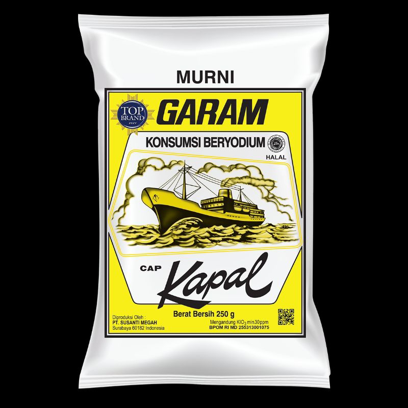 

garam cap kapal 250gr