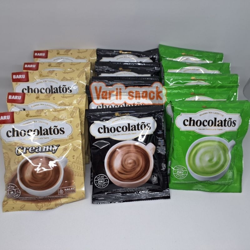 

Chocolatos Drink Minuman Coklat Macha Creamy 1Renceng Isi 10pcs