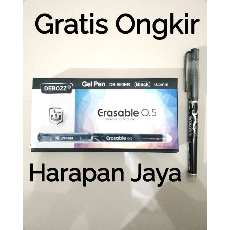 

Bolpoin DB 590ER DEBOZZ 0.5mm Tinta Hitam Bisa Dihapus Per Lusin ( ISI 12 PCS )