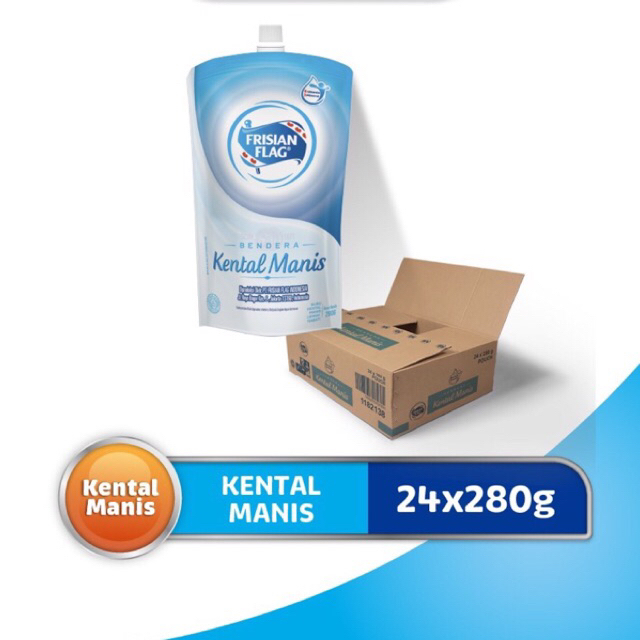Frisian Flag Bendera Kental Manis Pouch 280g - 24 Pcs