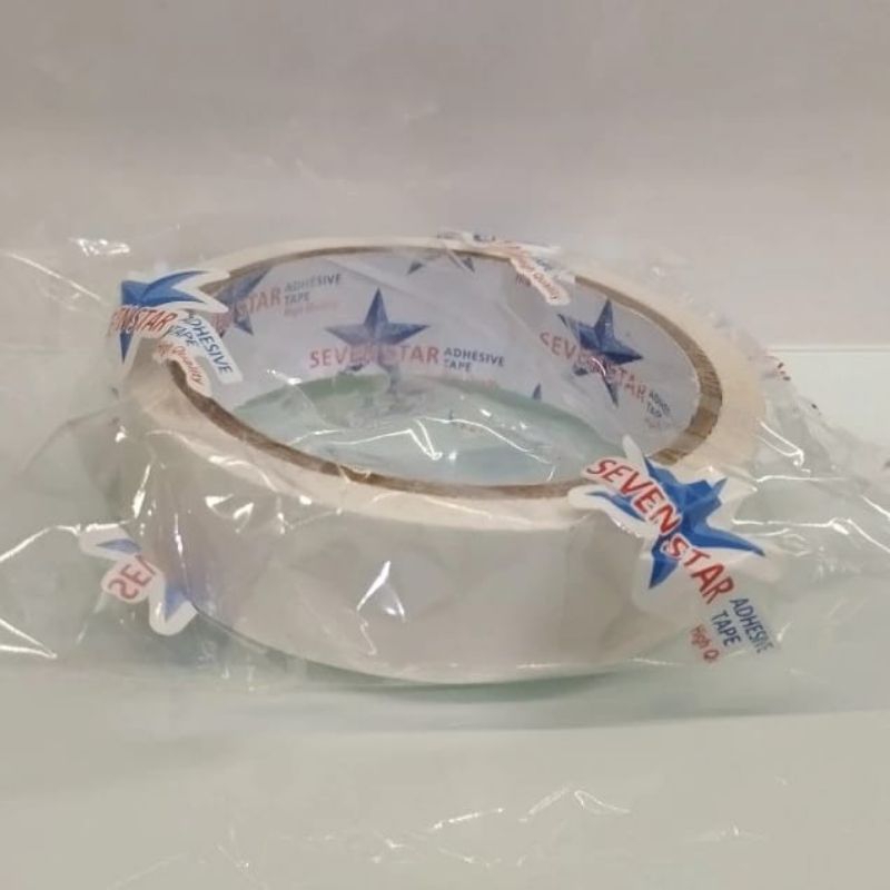 

DOUBLE TAPE / ISOLASI BOLAK BALIK 24 mm x 10 m (1 INCH) SEVEN STAR