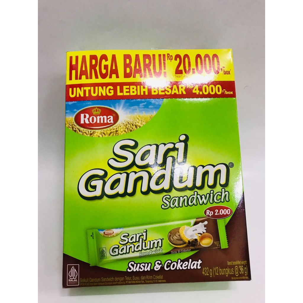 

SARI GANDUM SANDWICH BOX 2000 @12PCS