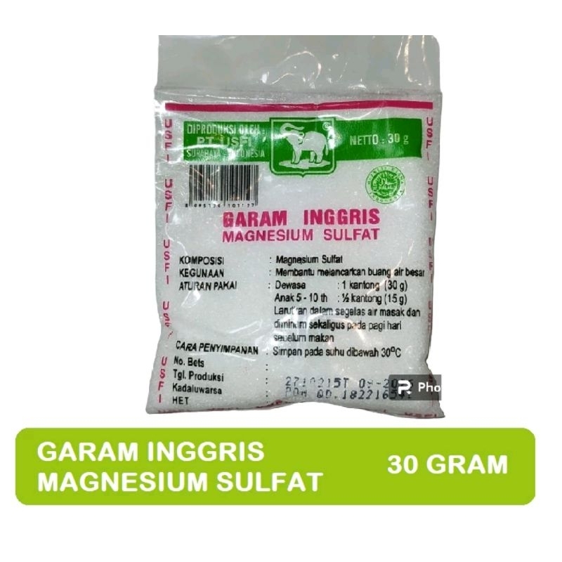 

GARAM INGGRIS EPSOM SALT 30 GRAM