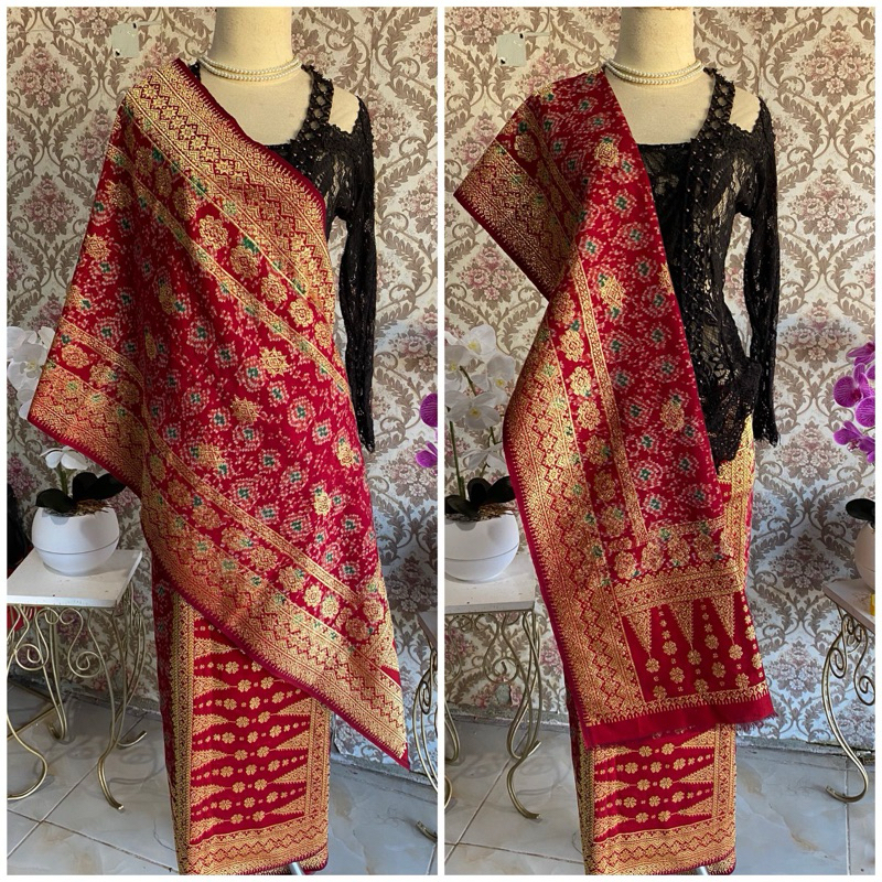 Songket Palembang Limar Merah