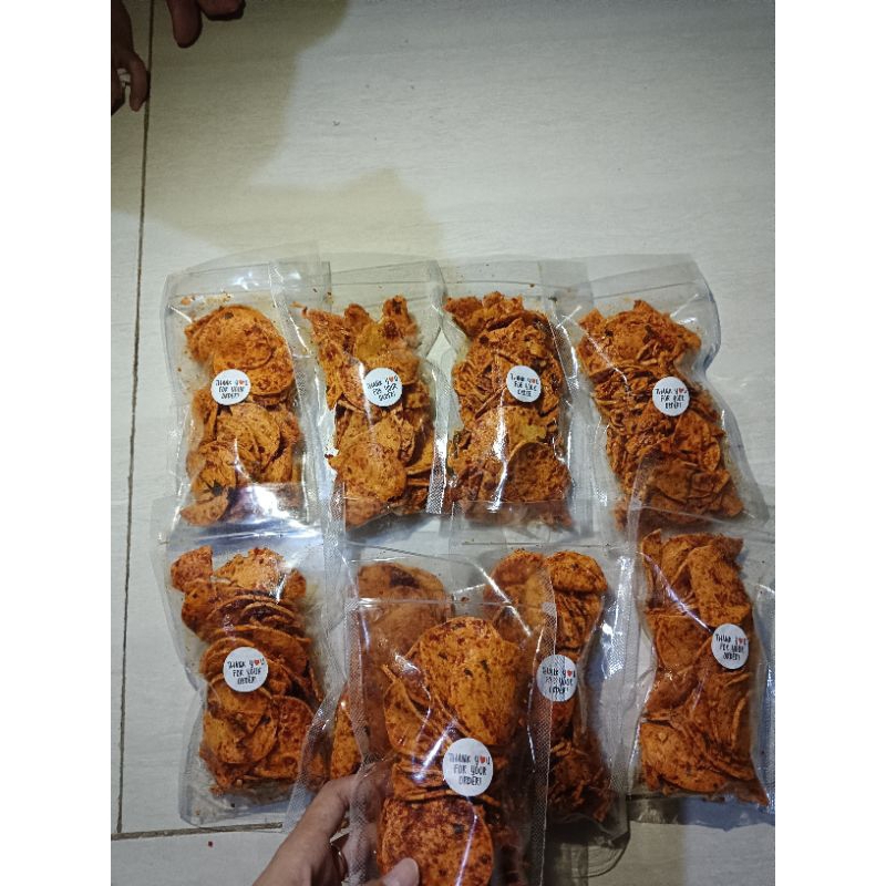 

BASRENG BULAT PEDAS DAUN JERUK 100 GRAM