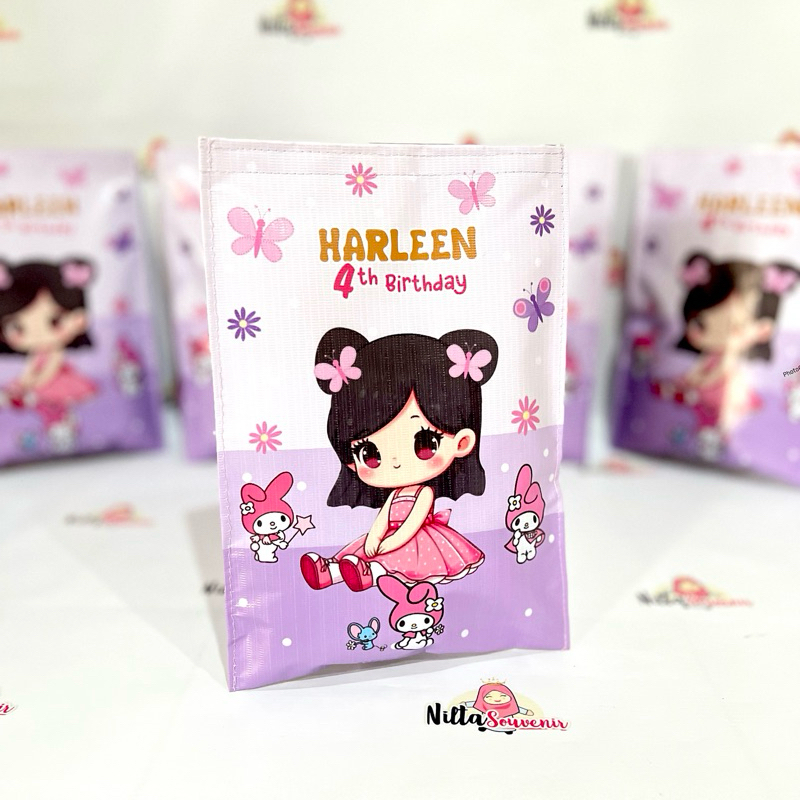 

Pouch Giant Snack Ultah Goodiebag Snack Souvenir Ulang Tahun Anak Custom ukuran 20x30