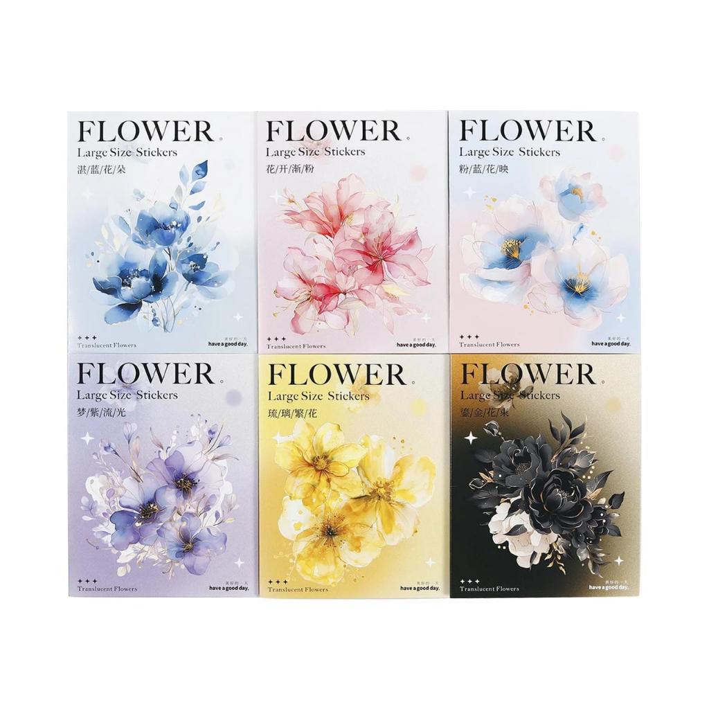 

10 sheets/pack of PET Sticker, accompanied by 6 materials for Dream of Flowers Series