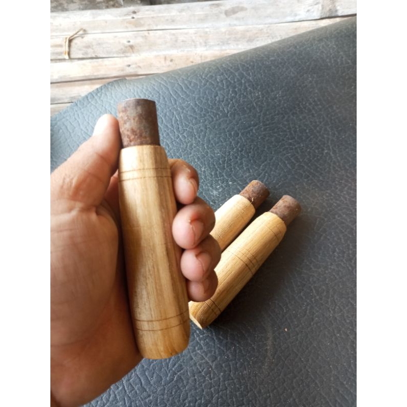 gagang pisau ukuran kecil kayu jati