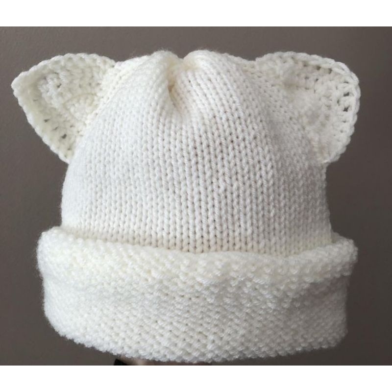HANDMADE BLUE HOUR HUENINGKAI TXT BEANIE CAT HAT/BEOMGYU BEANIE/TOMORROW X TOGETHER/HUENINGKAI CAT H