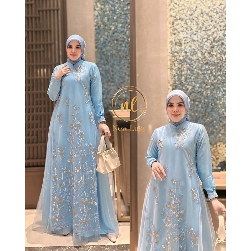 Renata dress by newlusy /gamis newlusy terbaru