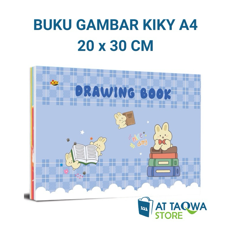 

[1 BUKU] Buku Gambar KIKY A4 20 x 30 CM Isi 10 Lembar