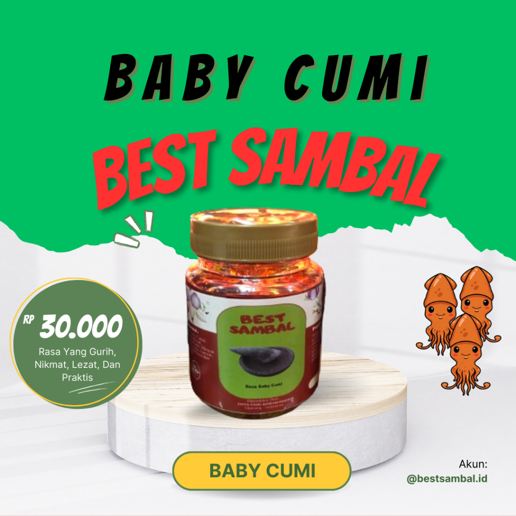 

Sambal Baby Cumi by BEST SAMBAL 165gram