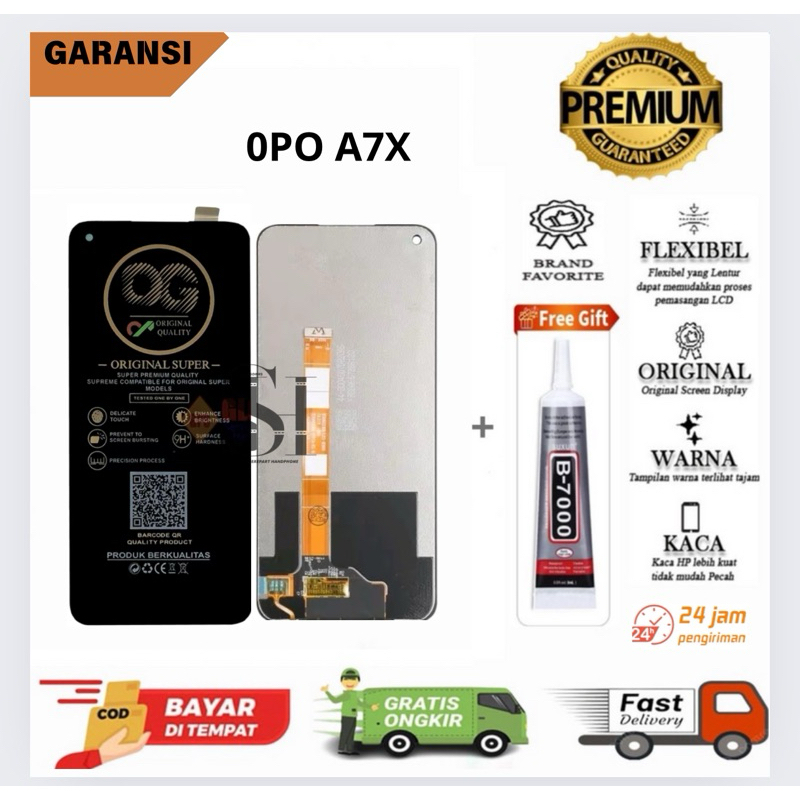 LCD TOUCHSCREEN OPPO A7x FULLSET ORIGINAL