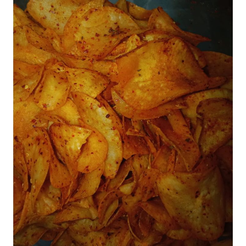 

Keripik singkong pedas jeruk