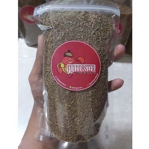 PAKAN PELET LOBSTER AIR TAWAR HIGH PROTEIN 500 GR