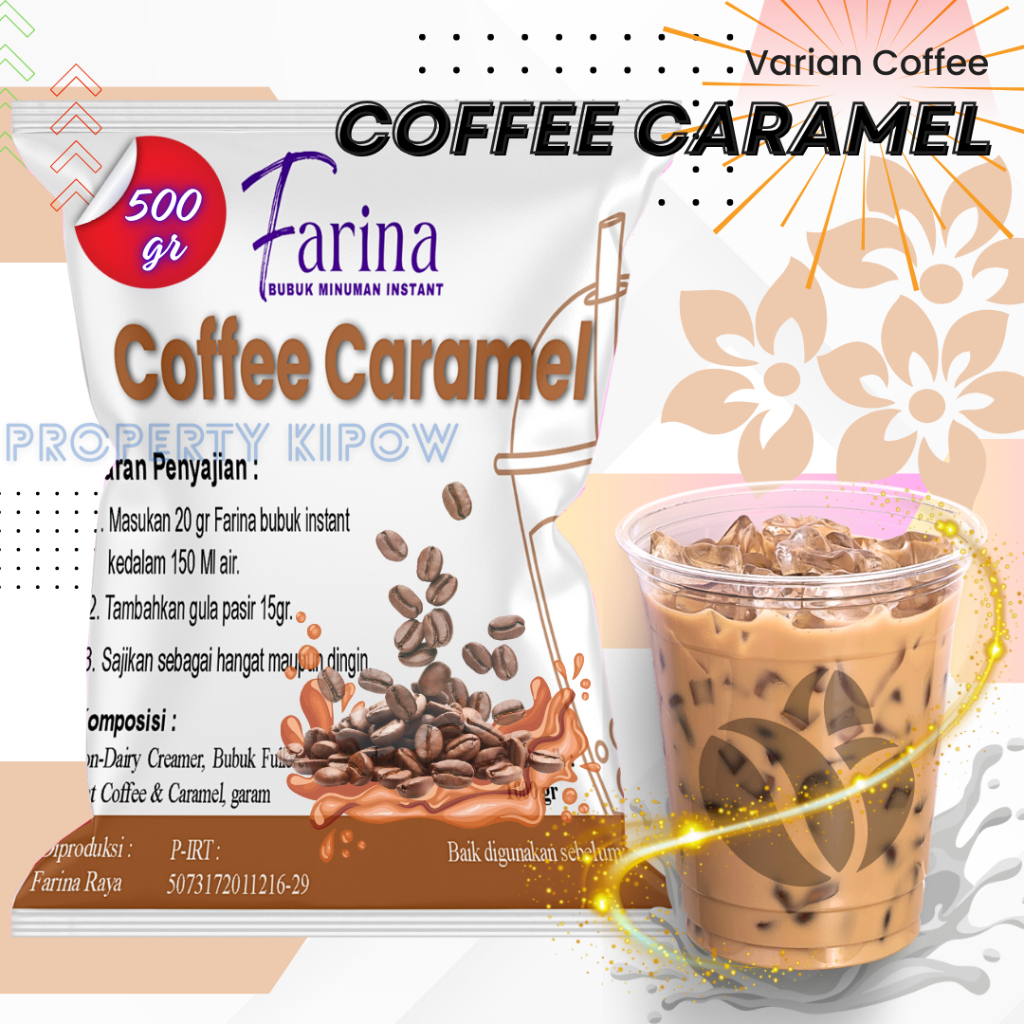 

FARINA Bubuk Minuman Coffee Caramel - Bubuk Minuman Coffee Caramel 500gr Plain