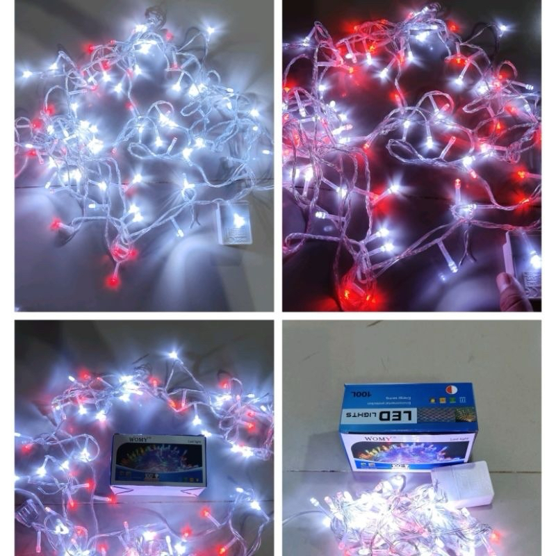 Lampu Tumblr merah putih / Lampu hias LED merah putih