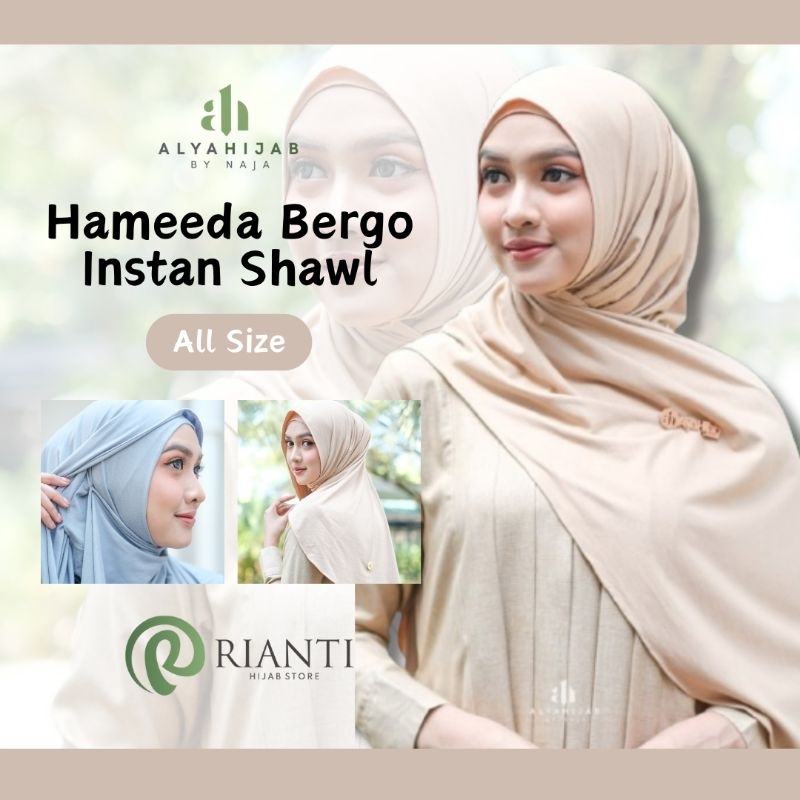 Hijab Nyaman - Hameeda Bergo Instan Shawl - Alya Hijab by Naja