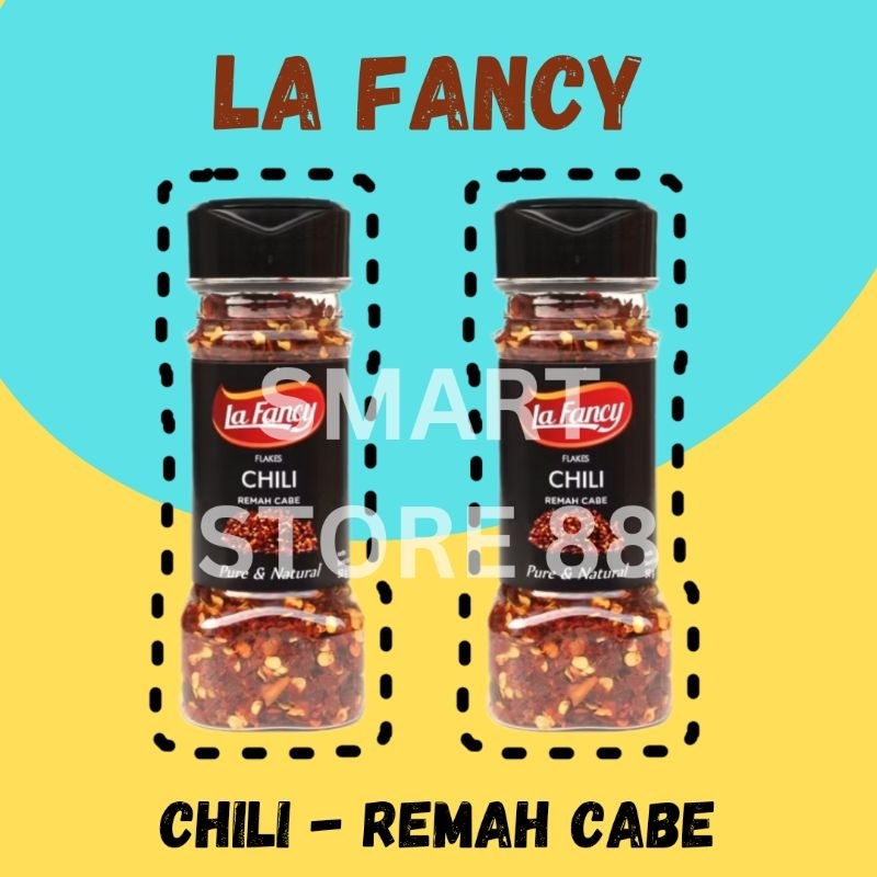 

LA FANCY CHILI FLAKES | LA FANCY CABE REMAH | LAFANCY REMAH CABAI 50gram