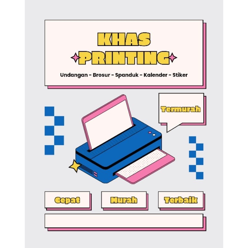 

stiker produk, banner, kartu nama, spanduk, undangan, kalender, brosur termurah